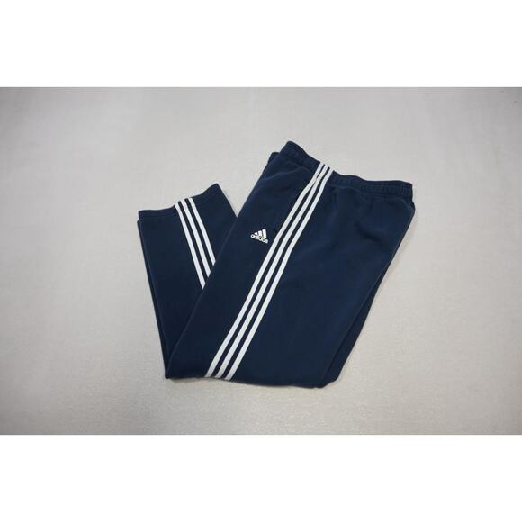 Adidas Sweat Pants Soccer Jogger Athletic Striped Cotton Blend Boys Size XL - Picture 1 of 10